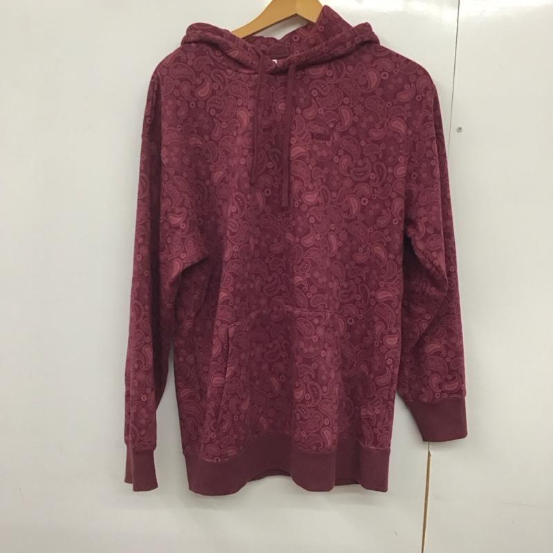 プーマ PUMA パーカー 長袖 長袖 S プリント えんじ / ワインレッド /  メンズ USED 古着 中古 10140991