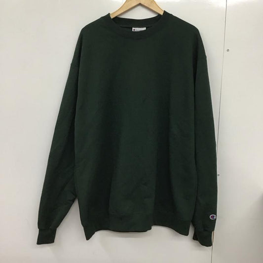 チャンピオン Champion トレーナー 長袖 裏起毛 スウェット MONO-MART XL ワンポイント 緑 / グリーン /  メンズ USED 古着 中古 10132218