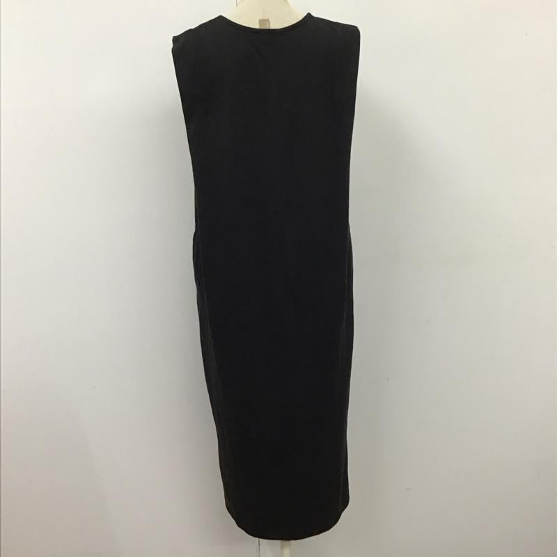 ショコラ フィネ ローブ chocol raffine robe ワンピース ロングスカート ノースリーブロングワンピース フレアスカートワンピース 無地 黒 / ブラック /  レディース USED 古着 中古 10116327