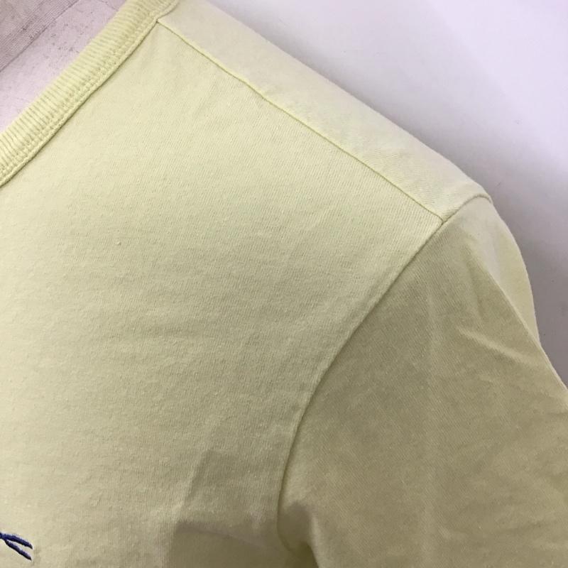 デンハム DENHAM Tシャツ 半袖 半袖カットソー プリントTシャツ クルーネックカットソー M ロゴ、文字 黄 / イエロー /  メンズ USED 古着 中古 10113119