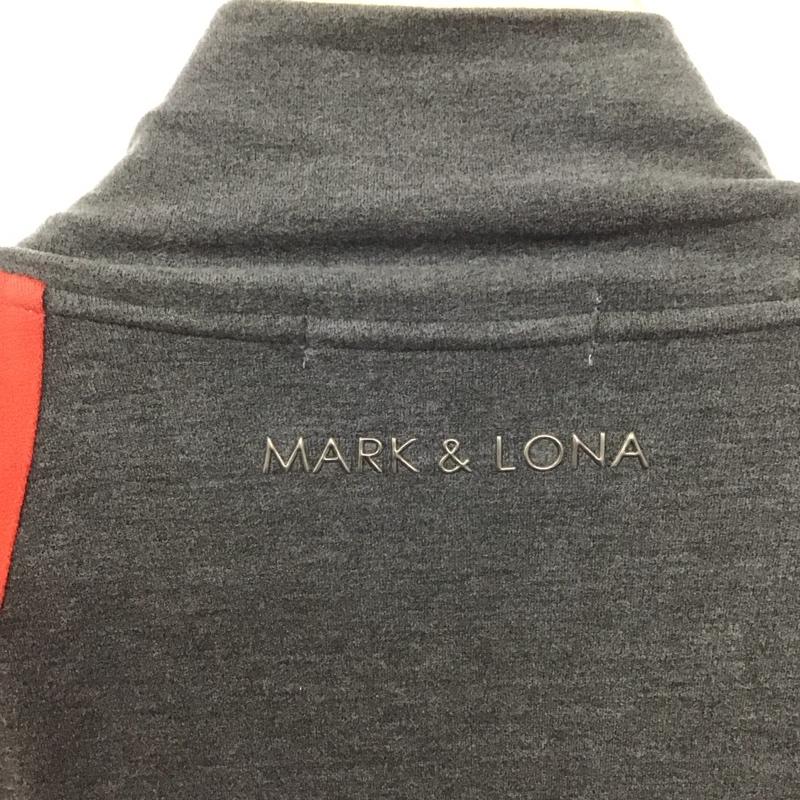 マークアンドロナ MARK&LONA ジャケット、上着 ジャケット、ブレザー ジップアップジャケット アウター ジャージ L プリント 灰 / グレー / X 赤 / レッド /  メンズ USED 古着 中古 10138191