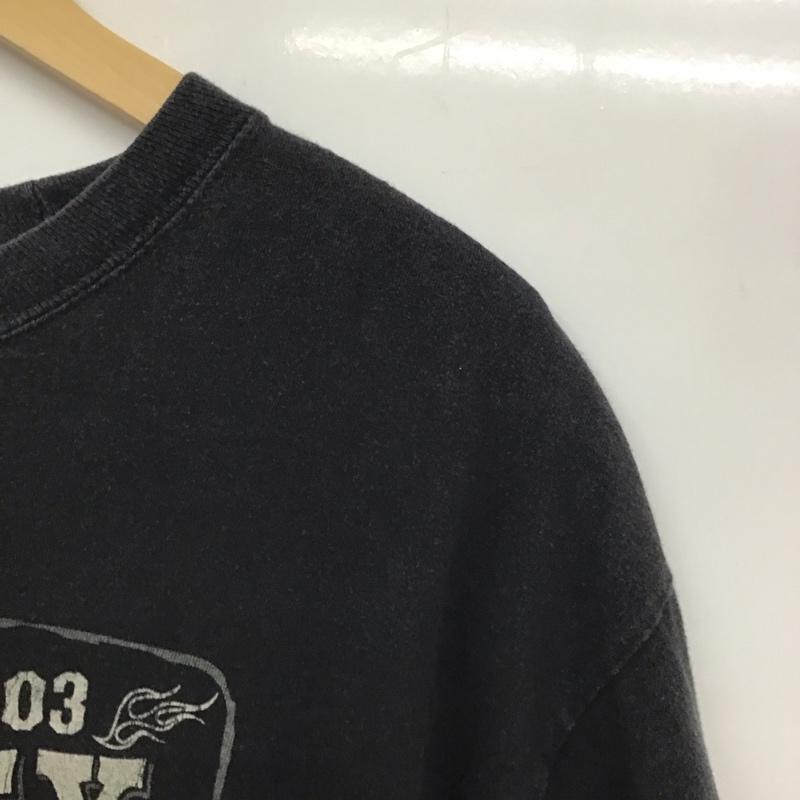 ハーレーダビッドソン Harley-Davidson Tシャツ 半袖 プリント 黒 / ブラック /  メンズ USED 古着 中古 10129994