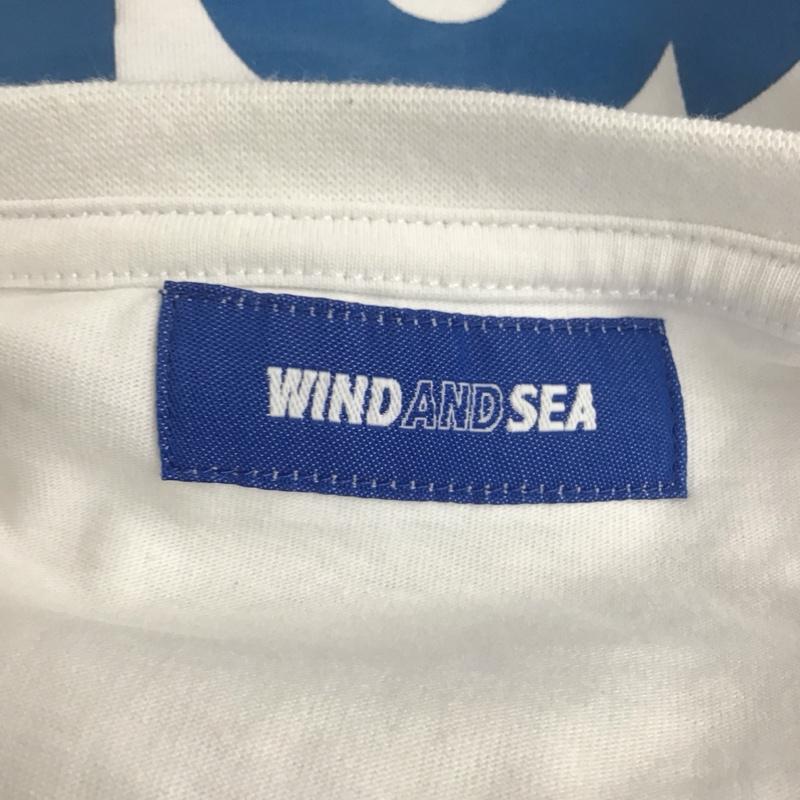 ウィンダンシー WIND AND SEA Tシャツ 半袖 半袖カットソー プリントTシャツ クルーネックカットソー L ロゴ、文字 白 / ホワイト /  メンズ USED 古着 中古 10126523