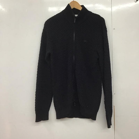 ラコステ LACOSTE カーディガン 長袖 長袖ニットカーディガン ジップアップジャケット アウター 3 ロゴ、文字 紺 / ネイビー /  メンズ USED 古着 中古 10144458