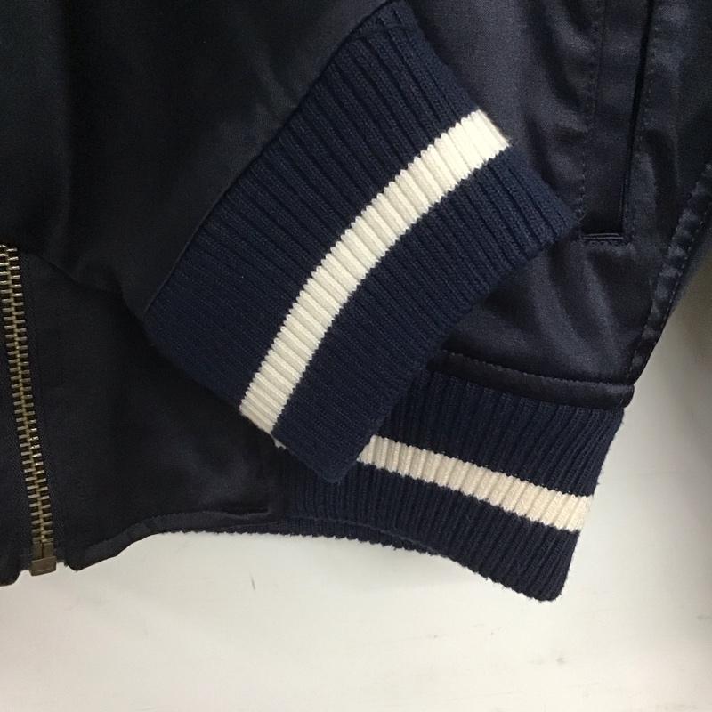ザラメン ZARA MAN ジャケット、上着 ジャンパー、ブルゾン ジップアップジャケット スカジャン アウター S 刺繍 紺 / ネイビー /  メンズ USED 古着 中古 10141509