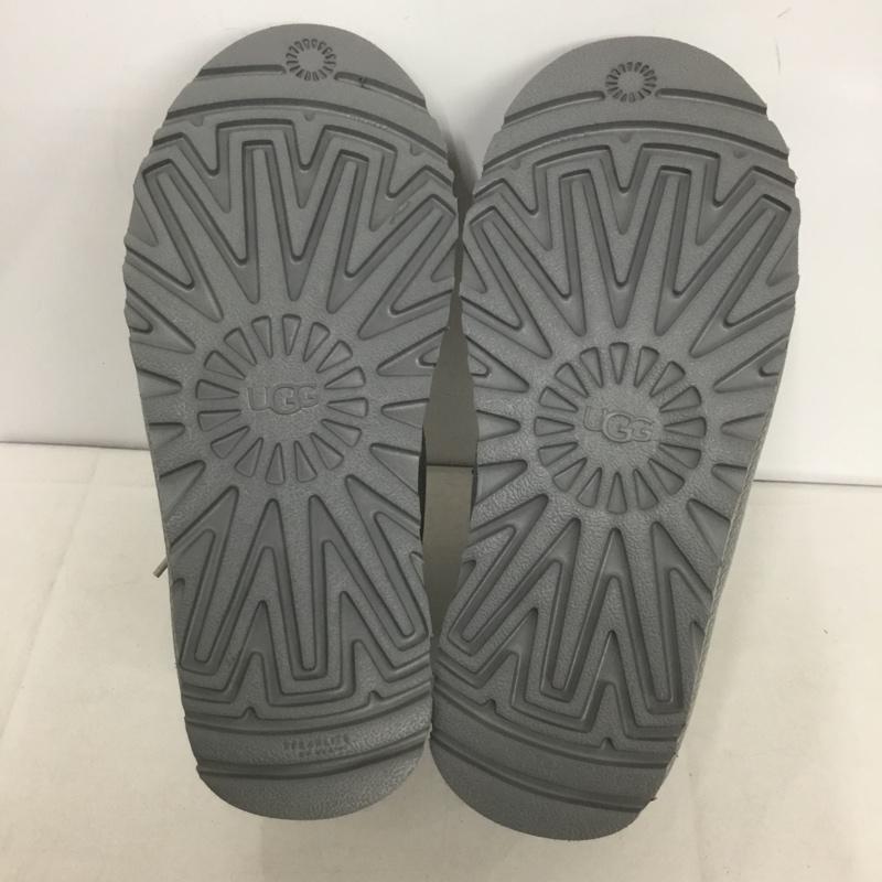 アグ UGG ブーツ ショートブーツ 1128215 Neumel Chopd レースアップ 24cm 箱有 24.0cm ロゴ、文字 灰 / グレー /  レディース USED 古着 中古 10145143