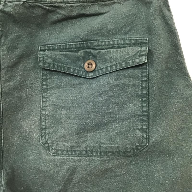 マナスタッシュ MANASTASH パンツ ショートパンツ ショートパンツ ハーフパンツ カジュアルパンツ L 無地 緑 / グリーン /  メンズ USED 古着 中古 10147338