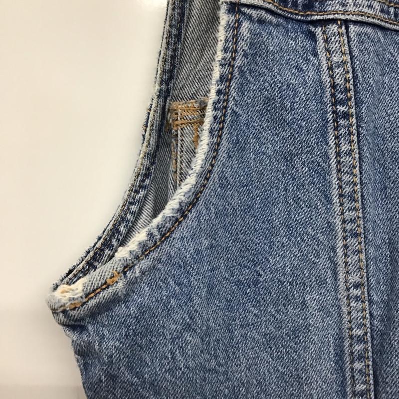 ザラ ZARA ワンピース ミニスカート デニム L 無地 水色 / ライトブルー /  レディース USED 古着 中古 10143010