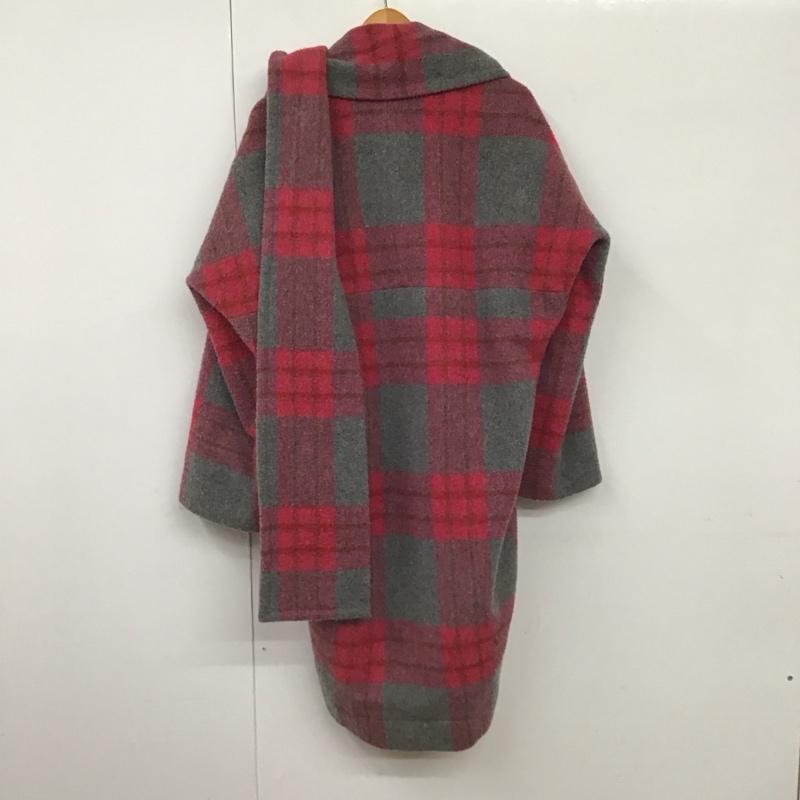 ウ゛ィウ゛ィアンウエストウッドアング Vivienne Westwood Anglomania コート コート一般 15-01-682011 ロング丈 38 チェック 灰 / グレー / X 赤 / レッド / X 桃 / ピンク /  レディース USED 古着 中古 10130589