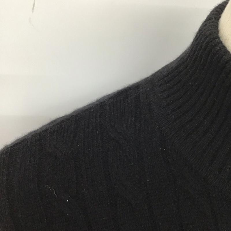 エルエルビーン L.L.Bean ニット、セーター 長袖 ハーフジップ S 無地 黒 / ブラック /  メンズ USED 古着 中古 10111724