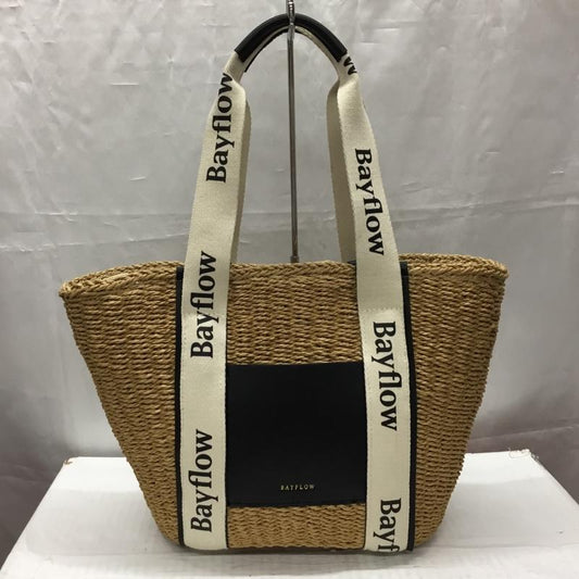 ベイフロー BAYFLOW ハンドバッグ ハンドバッグ BG2203NG06 かごバッグ ロゴテープPPトート FREE ロゴ、文字 ベージュ / ベージュ /  レディース USED 古着 中古 10107600