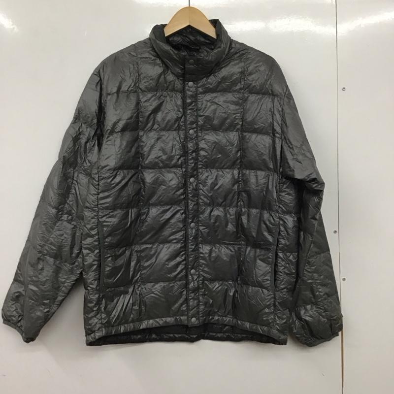 モンベル mont-bell ジャケット、上着 ジャケット、ブレザー 1101283 ULダウンインナージャケット ダウンジャケット 前ボタンジャケット スタンドネック L ロゴ、文字 灰 / グレー /  メンズ USED 古着 中古 10137841