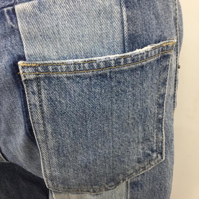マウジー MOUSSY パンツ デニム、ジーンズ 010ASH11-0600 PATCHWORKSTRAIGHT デニムパンツ スリムパンツ 無地 インディゴ / インディゴ /  レディース USED 古着 中古 10110103
