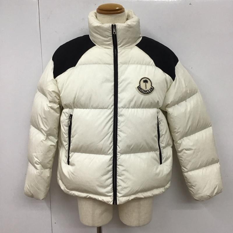 モンクレール MONCLER ジャケット、上着 ダウンジャケット H209L1A00002 M2341 Palm Angels 1 ロゴ、文字 白 / ホワイト / X 黒 / ブラック /  メンズ USED 古着 中古 10114746