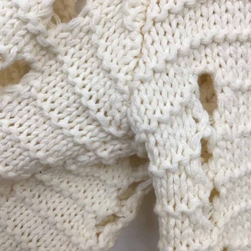 ザラ ZARA カーディガン 長袖 L 無地 白 / ホワイト /  レディース USED 古着 中古 10139391