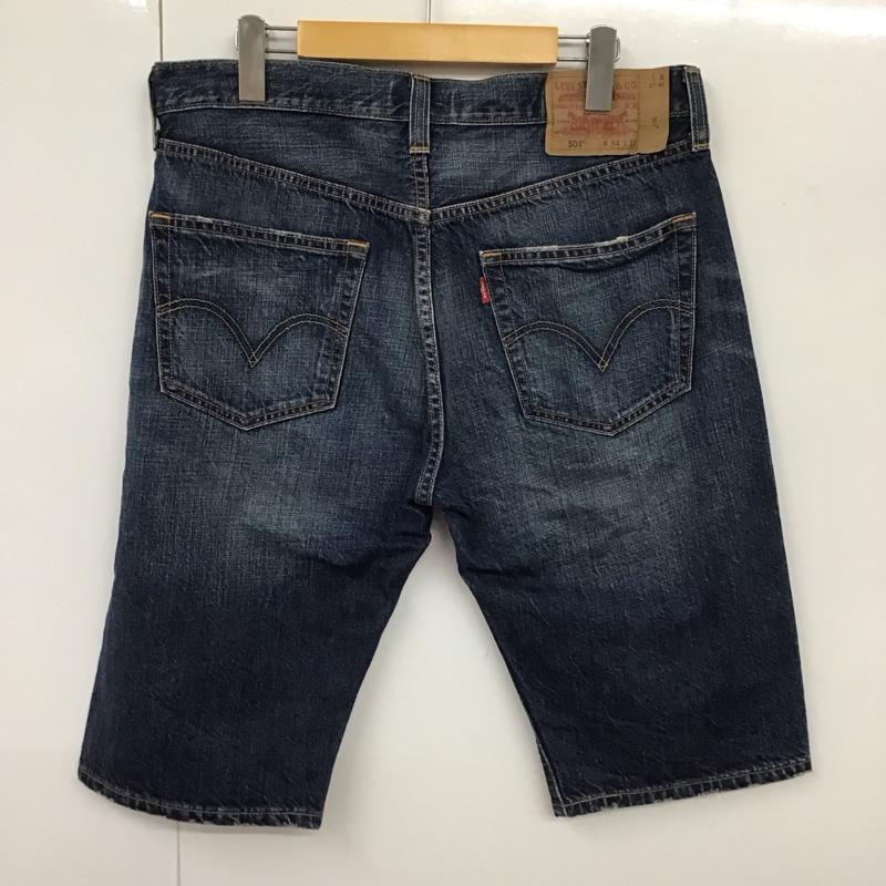 リーバイス Levi s パンツ ショートパンツ SP501-0043 ハーフパンツ ボタンフライ デニム W34 L13 34インチ 無地 青 / ブルー /  メンズ USED 古着 中古 10116800