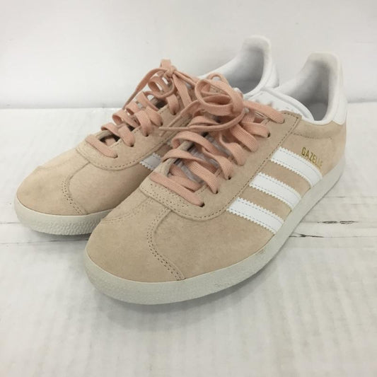 アディダス adidas スニーカー スニーカー BB5472 GAZELLE 22cm 22.0cm ロゴ、文字 桃 / ピンク / X 白 / ホワイト / X 金 / ゴールド /  レディース USED 古着 中古 10123646