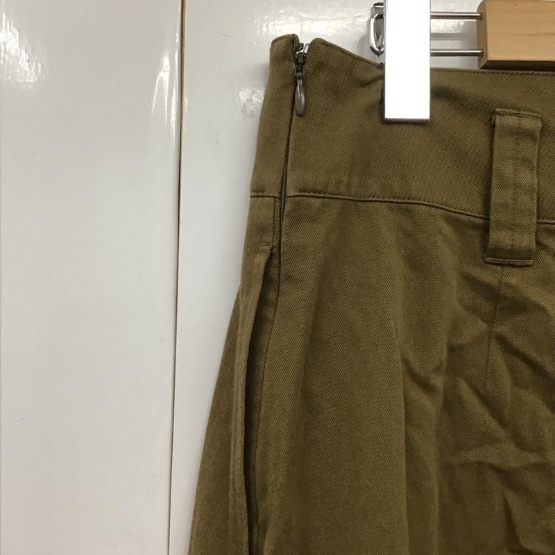マーガレットハウエル MARGARET HOWELL スカート ひざ丈スカート 3 無地 茶 / ブラウン /  レディース USED 古着 中古 10131695