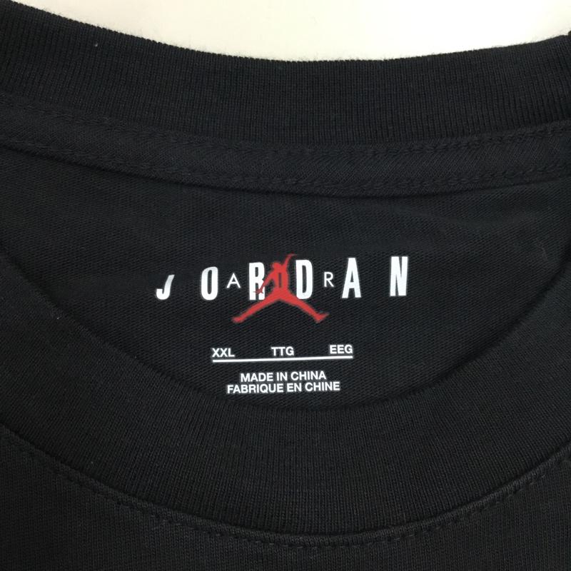 エアジョーダン AIR JORDAN カットソー 長袖 dm0847-010 長袖カットソー クルーネックカットソー スポーツウェア XXL ロゴ、文字 黒 / ブラック /  メンズ USED 古着 中古 10114110