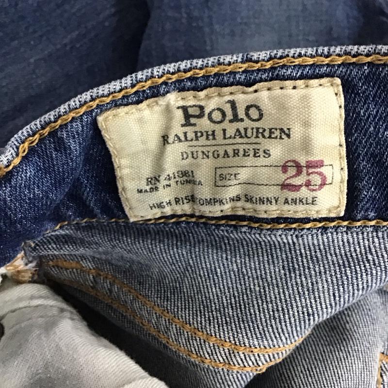 ポロラルフローレン POLO RALPH LAUREN パンツ デニム、ジーンズ デニムパンツ スリムパンツ カジュアルパンツ ストレッチパンツ 無地 インディゴ / インディゴ /  レディース USED 古着 中古 10129804