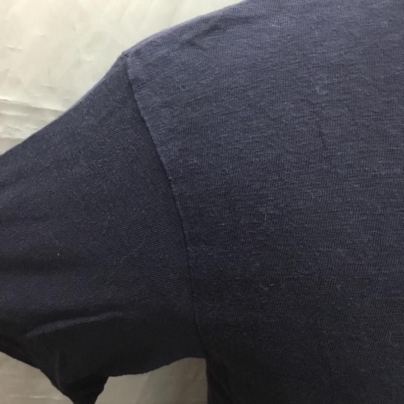 フォーティーファイブアールピーエム 45RPM Tシャツ 半袖 クルーネック 2 プリント 紺 / ネイビー /  メンズ USED 古着 中古 10112382