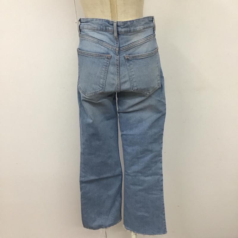 ザラ ZARA パンツ デニム、ジーンズ カットオフ ジーパン ストレッチ 無地 水色 / ライトブルー /  レディース USED 古着 中古 10114749