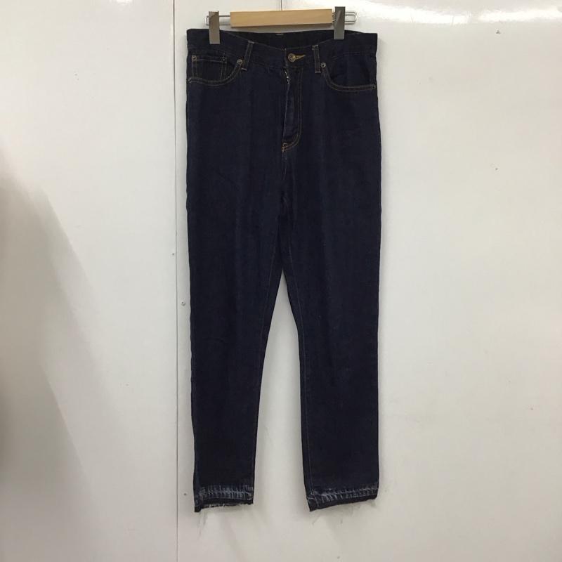 ジーナシス JEANASIS パンツ デニム、ジーンズ JS050084AA カットオフ コットン リネン M 無地 インディゴ / インディゴ /  レディース USED 古着 中古 10117733