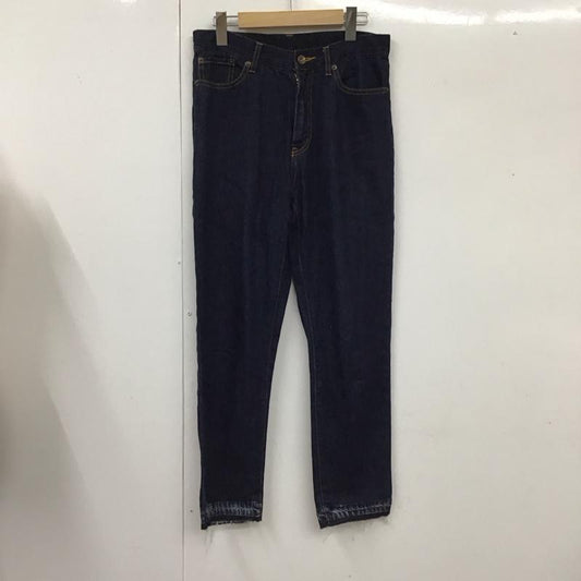 ジーナシス JEANASIS パンツ デニム、ジーンズ JS050084AA カットオフ コットン リネン M 無地 インディゴ / インディゴ /  レディース USED 古着 中古 10117733