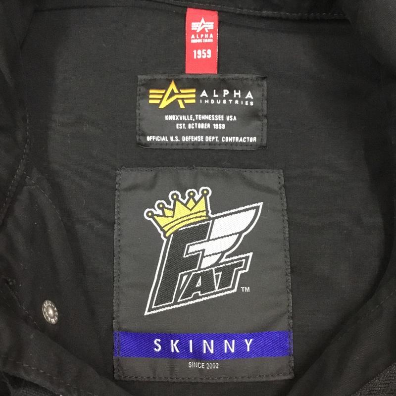 アルファインダストリー Alpha Industries ジャケット、上着 ジャンパー、ブルゾン ジップアップジャケット ジャンパー ジャケット ミリタリージャケット ロゴ、文字 黒 / ブラック /  メンズ USED 古着 中古 10120074
