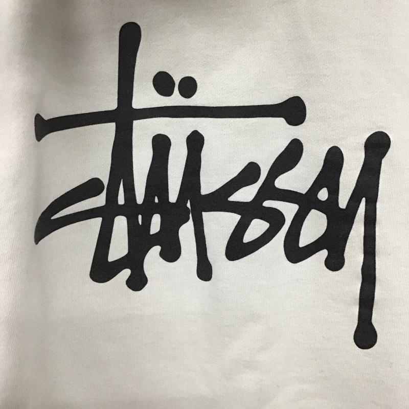 ステューシー STUSSY パーカー 長袖 M ロゴ、文字 X プリント 灰 / グレー /  メンズ USED 古着 中古 10145651