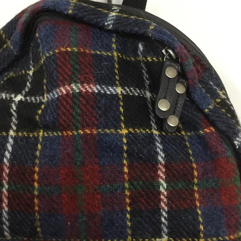ハリスツイード HARRIS TWEED リュックサック、デイパック リュックサック、デイバッグ チェック フェイクレザー ロゴ、文字 マルチカラー / マルチカラー /  レディース USED 古着 中古 10131063