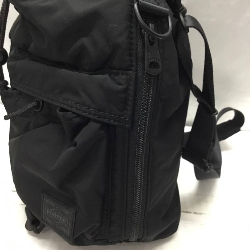 ポーター PORTER ショルダーバッグ ショルダーバッグ SENSES TOOLBAG aGEL 巾着 2WAY ロゴ、文字 黒 / ブラック /  メンズ USED 古着 中古 10121004