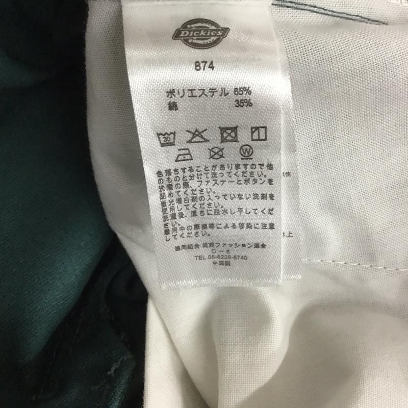 ディッキーズ Dickies パンツ ワークパンツ、ペインターパンツ ワークパンツ ワイドパンツ カジュアルパンツ 30インチ 無地 緑 / グリーン /  メンズ USED 古着 中古 10139031