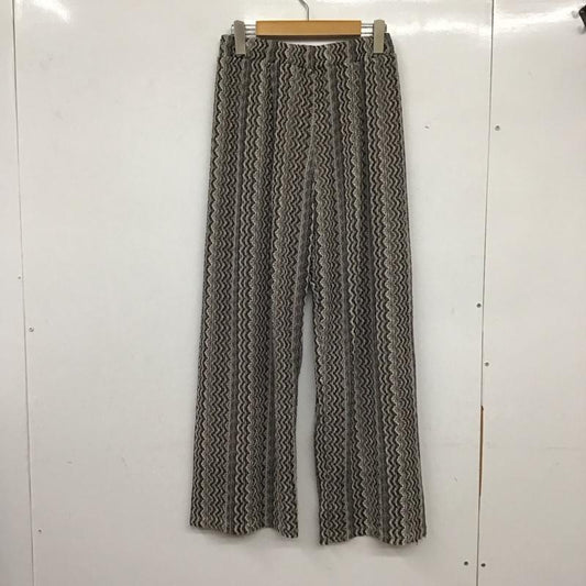 ジーナシス JEANASIS パンツ スラックス JS050550YG マルチストライプジャガードパンツ FREE  マルチカラー / マルチカラー /  レディース USED 古着 中古 10137247