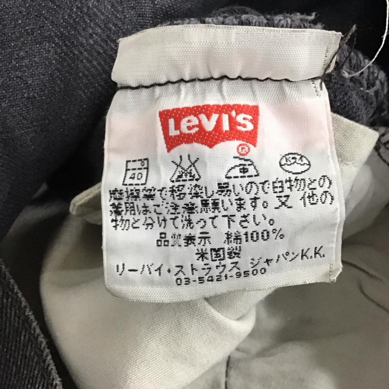 リーバイス Levi s パンツ デニム、ジーンズ デニムパンツ スリムパンツ カジュアルパンツ 90s usa 後染め 31インチ 無地 黒 / ブラック /  メンズ USED 古着 中古 10140883