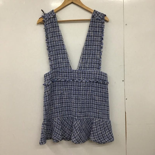 ザラ ZARA ジャンパースカート ジャンパースカート L チェック マルチカラー / マルチカラー /  レディース USED 古着 中古 10146972