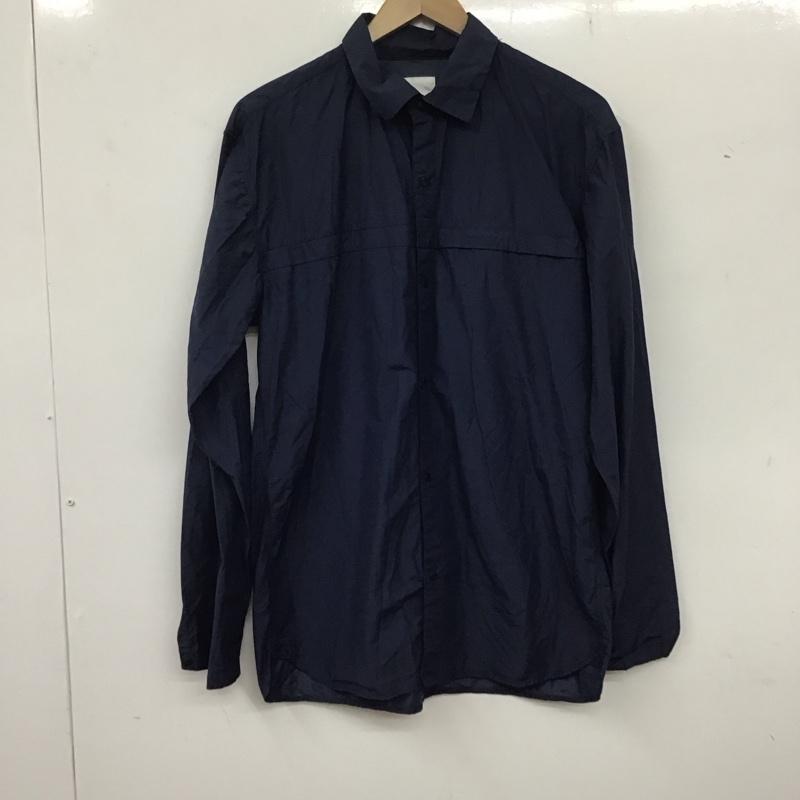 ザノースフェイス THE NORTH FACE シャツ、ブラウス 長袖 NR11403 長袖シャツ ナイロンシャツ XL 無地 紺 / ネイビー /  メンズ USED 古着 中古 10135971