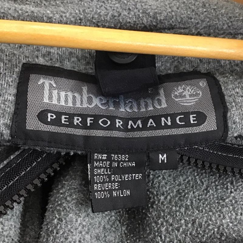 ティンバーランド Timberland ジャケット、上着 ジャンパー、ブルゾン フリースジャケット ジップアップジャケット アウター M ロゴ、文字 灰 / グレー /  メンズ USED 古着 中古 10144446