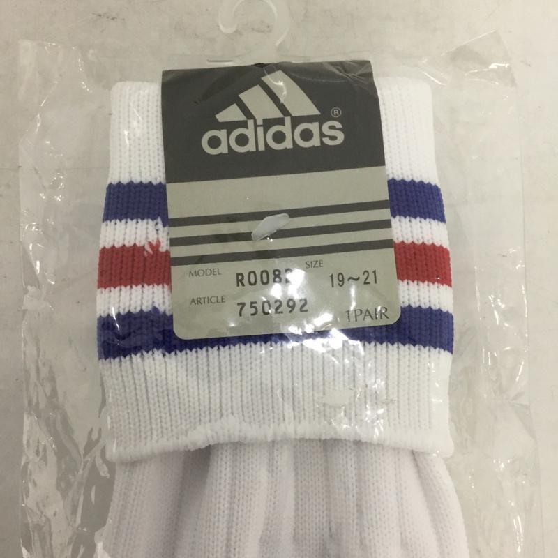 アディダス adidas ファッション小物 ファッション小物 R0082 3ストライプ ゲームソックス サッカー キッズ 19cm 20cm 21cm ロゴ、文字 白 / ホワイト / X 青 / ブルー / X 赤 / レッド /  ボーイズ USED 古着 中古 10132144