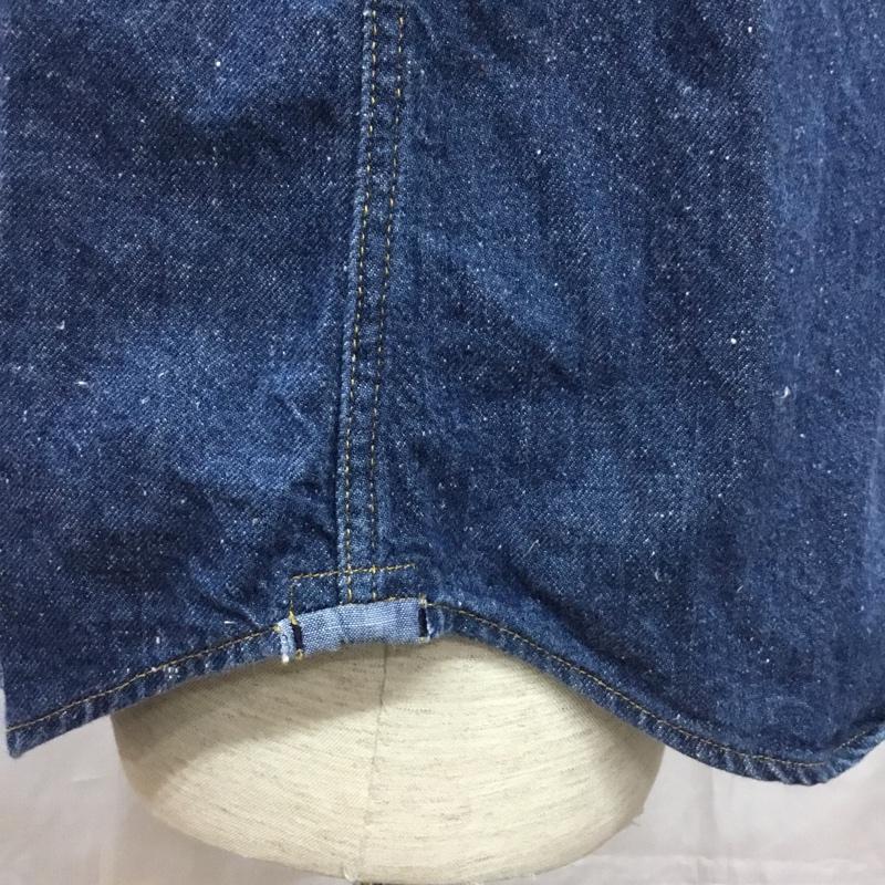 リーバイス Levi s シャツ、ブラウス 長袖 デニムシャツ M 無地 インディゴ / インディゴ /  メンズ USED 古着 中古 10108919