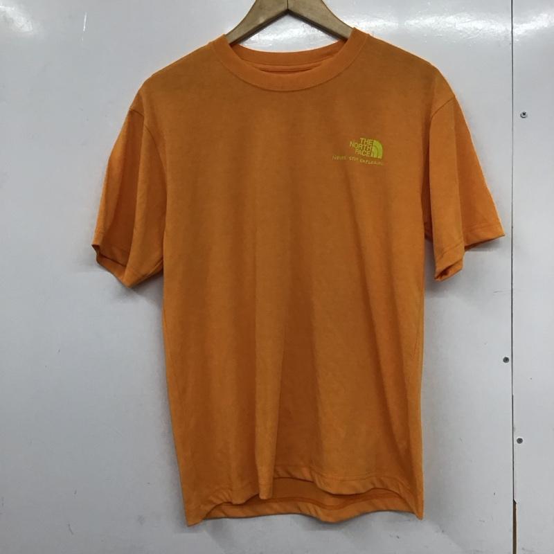 ザノースフェイス THE NORTH FACE Tシャツ 半袖 nt32146 ショートスリーブベースキャンプダッフルフォトティー プリントTシャツ S プリント 橙 / オレンジ /  メンズ USED 古着 中古 10132313