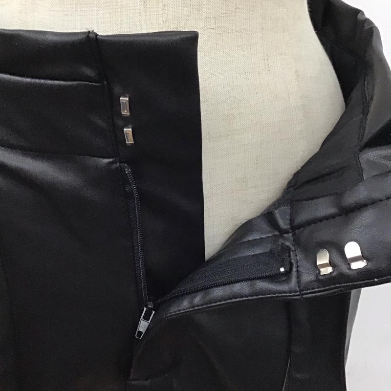 ザラ ZARA パンツ ショートパンツ 4432 510 800 フェイクレザー XS 無地 黒 / ブラック /  レディース USED 古着 中古 10120028