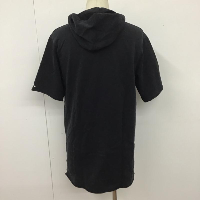 エアジョーダン AIR JORDAN パーカー 半袖 911317-010 SPORTSWEARSHORTSLEEVEHOODEDTOP 半袖パーカー M ロゴ、文字 黒 / ブラック /  メンズ USED 古着 中古 10109793