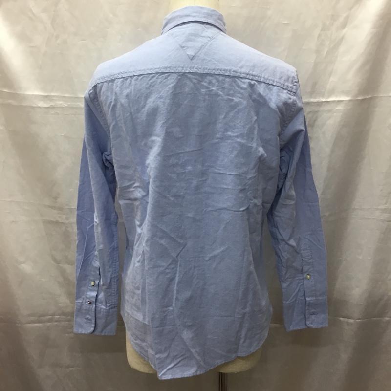 トミーヒルフィガー TOMMY HILFIGER シャツ、ブラウス 長袖 M 無地 水色 / ライトブルー /  メンズ USED 古着 中古 10112765