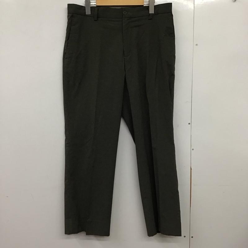 ナイキ NIKE パンツ スラックス スラックスパンツ ワイドパンツ センタータックパンツ golf XL チェック カーキ / カーキ /  メンズ USED 古着 中古 10149718