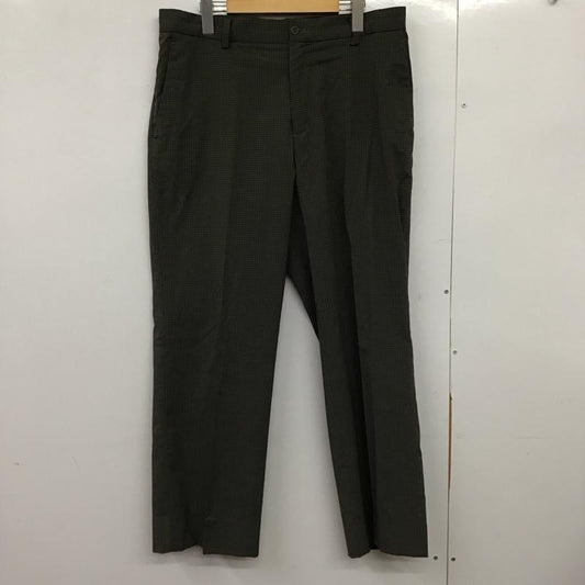 ナイキ NIKE パンツ スラックス スラックスパンツ ワイドパンツ センタータックパンツ golf XL チェック カーキ / カーキ /  メンズ USED 古着 中古 10149718