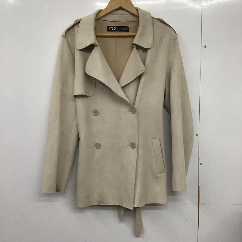 ザラ ZARA コート コート一般 4968/021/710 L 無地 ベージュ / ベージュ /  レディース USED 古着 中古 10132787
