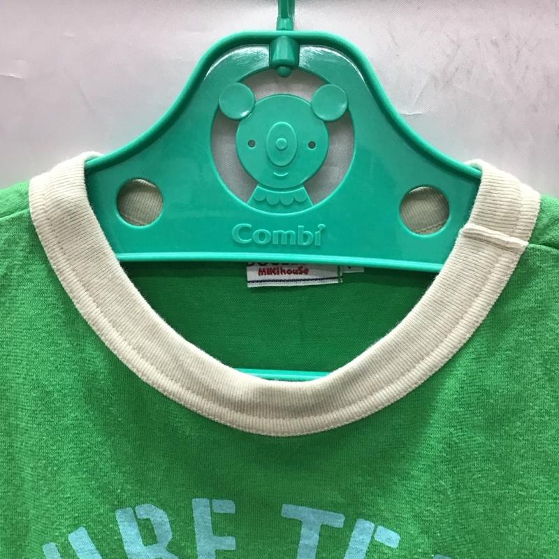 ダブルB Double B Tシャツ 半袖 100cm キッズ クマ サーフィン プリント 100cm ロゴ、文字 緑 / グリーン /  ボーイズ USED 古着 中古 10116906