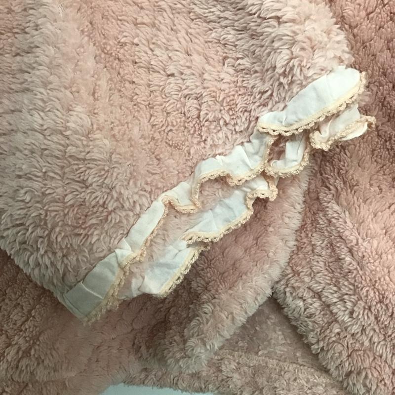 ピンクハウス PINK HOUSE シャツ、ブラウス 半袖 半袖フリースシャツ ビックカラー フロントボタン 無地 桃 / ピンク /  レディース USED 古着 中古 10142701