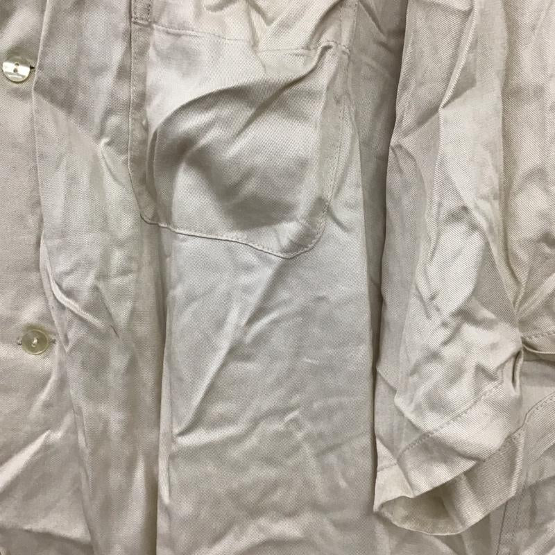 古着 USED シャツ、ブラウス 半袖 半袖シャツ 刺繍シャツ ポケットシャツ XL ロゴ、文字 ベージュ / ベージュ /  メンズ USED 古着 中古 10131608